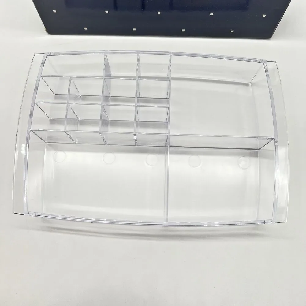 Avon Beauty Organizer Clear Lucite Tray w/Assorted Sized Compartments 10